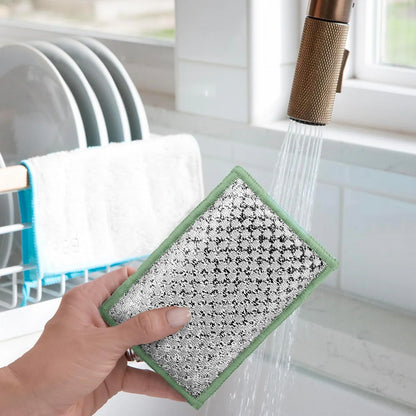 Bamboo Scrub Sponges - White/Sage (3 CT)