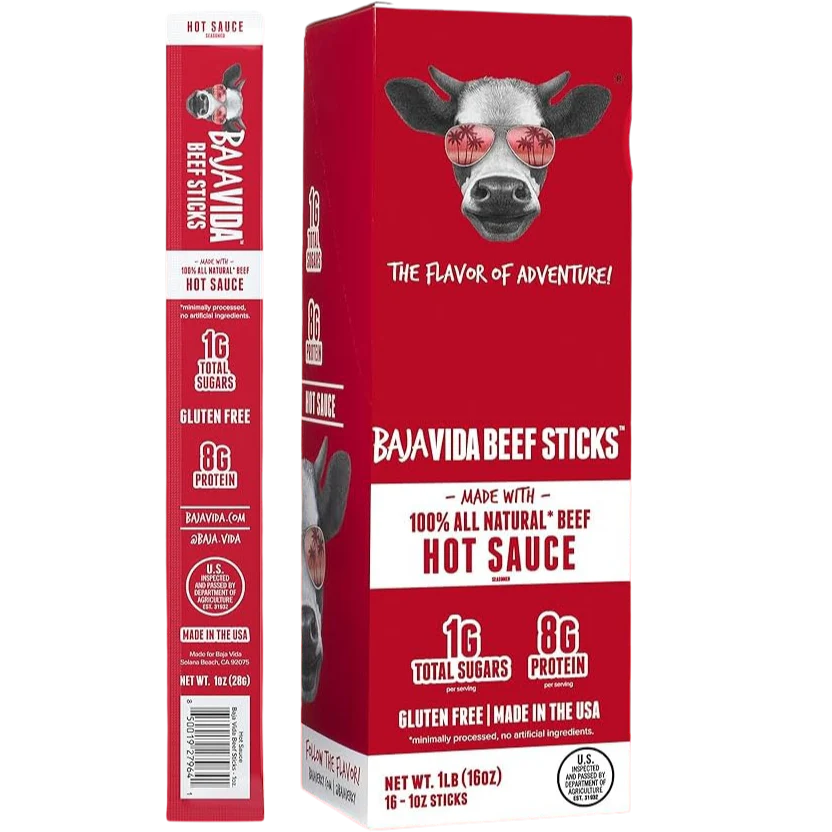 Hot Sauce Beef Stick (16 CT)
