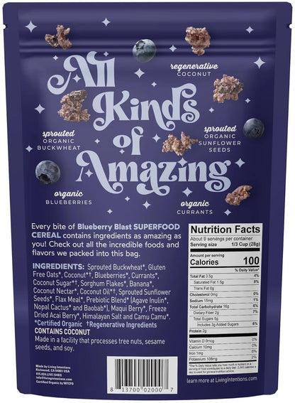 Activated Superfood Cereal Blueberry Blast