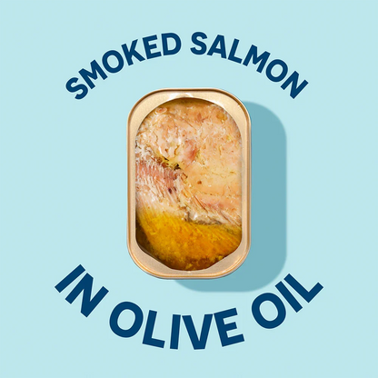 Wild Smoked Pink Salmon Fillets in Extra Virgin Olive Oil