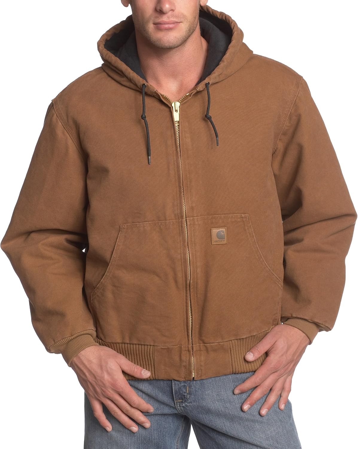 Men's Big-Tall Quilted Flannel Lined Sandstone Active Jacket