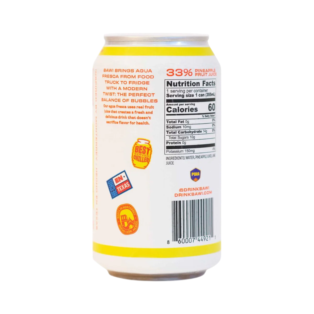 Sparkling Agua Fresca La Pi?a ¨C Pineapple (4 Pack)