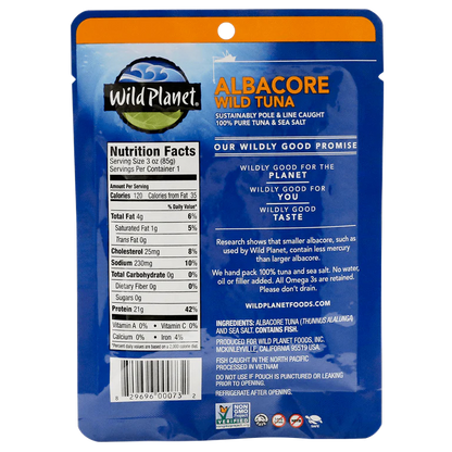 Albacore Wild Tuna Single-Serve Pouch
