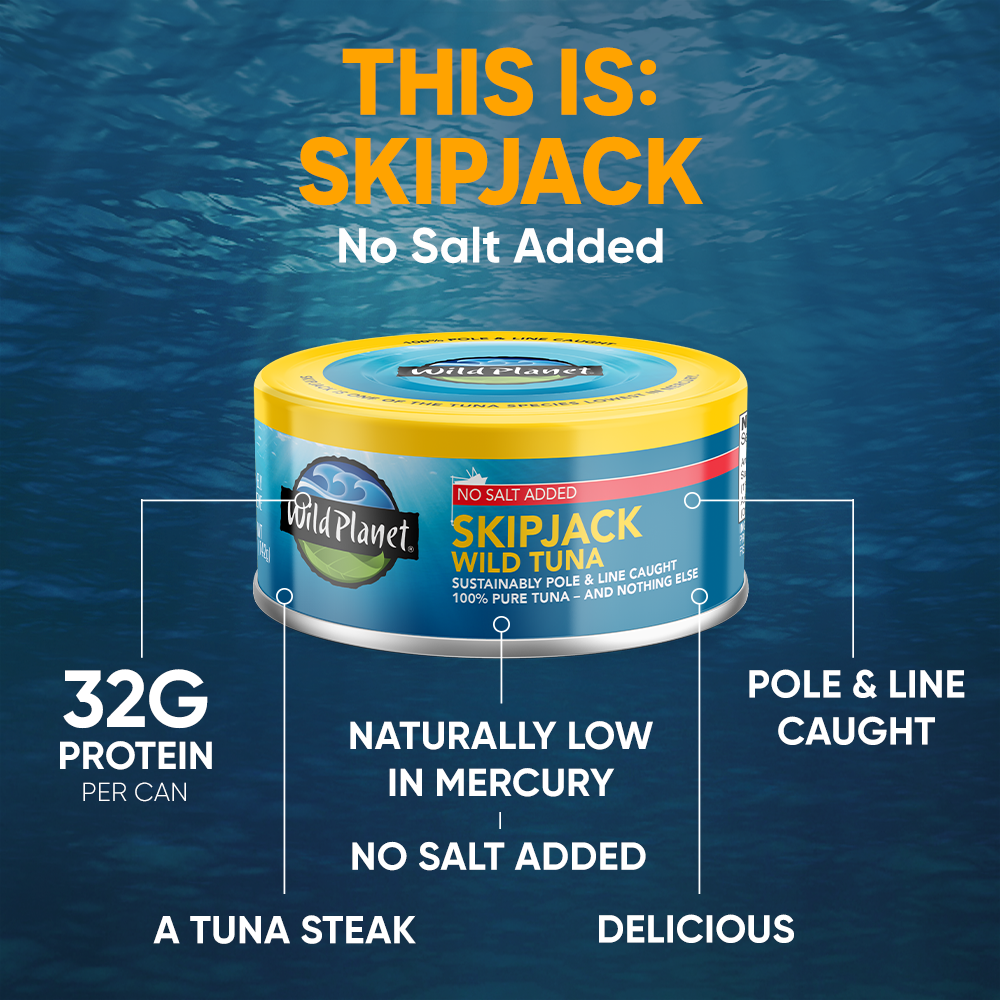 Skipjack Wild Tuna No Salt Added