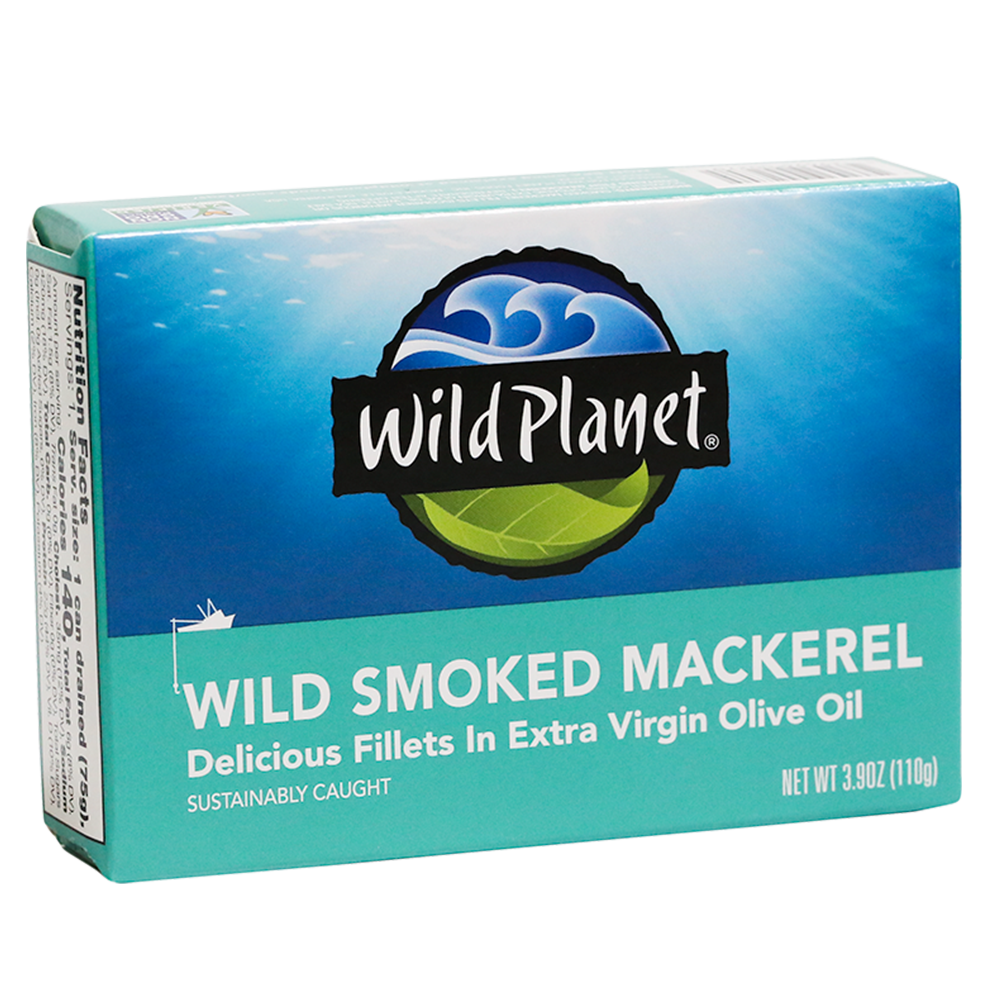 Wild Smoked Mackerel Fillets in Extra Virgin Olive Oil