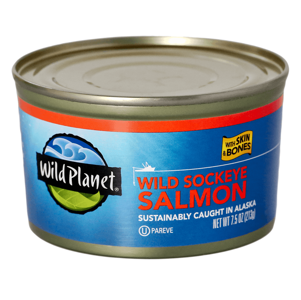 Wild Sockeye Salmon with Skin & Bones