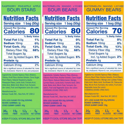 Sweet and Sour Bears and Stars Sampler (3 CT)