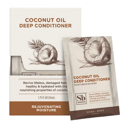 Soapbox Deep Conditioner Packet Coconut Oil Rejuvenating (12 CT)