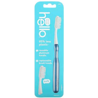 Aluminum Toothbrush Starter Kit - Blue