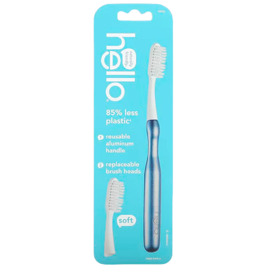 Aluminum Toothbrush Starter Kit - Blue