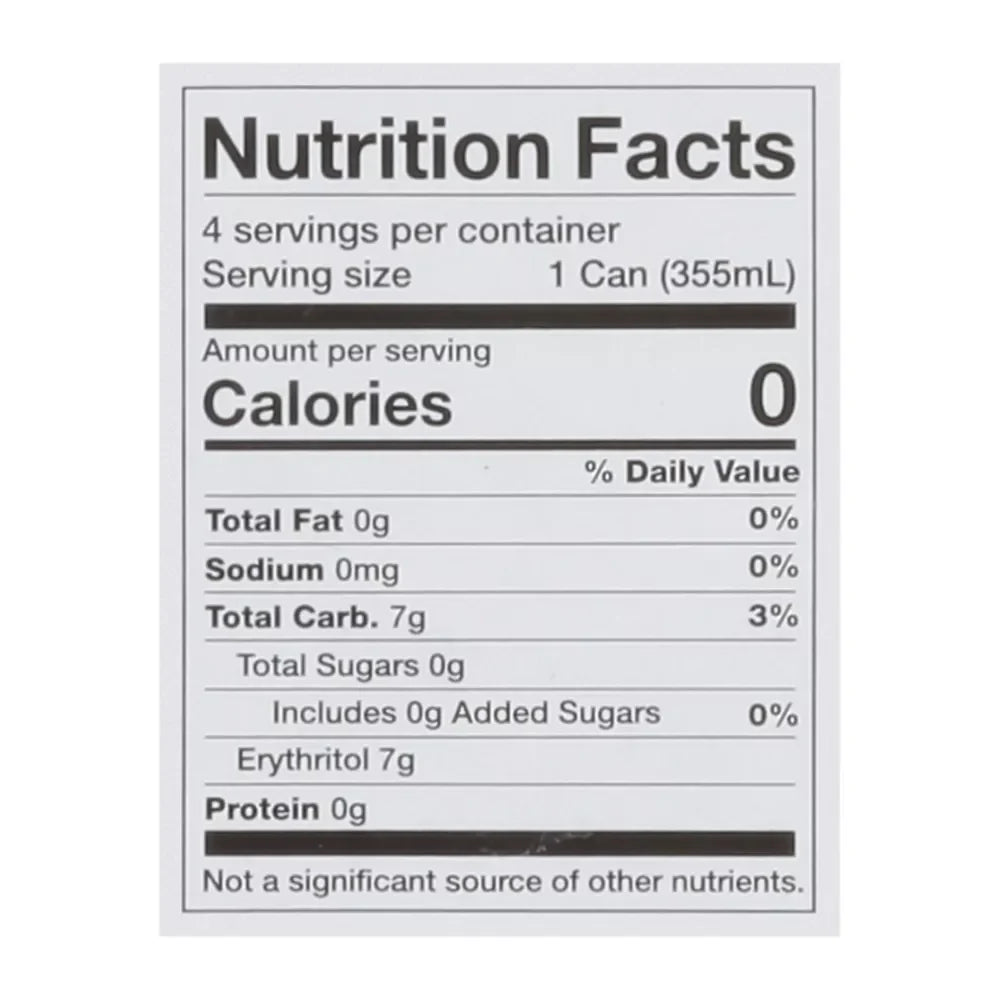 Zero Sugar Black Cherry Soda (4 Pack)