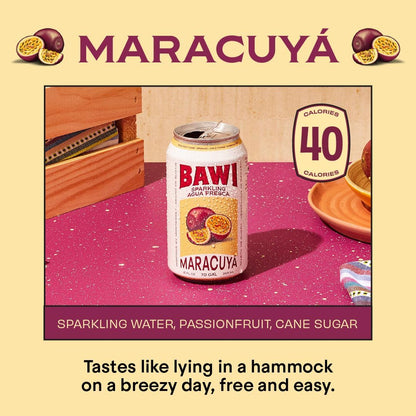 Sparkling Agua Fresca Maracuya - Passionfruit (4 Pack)