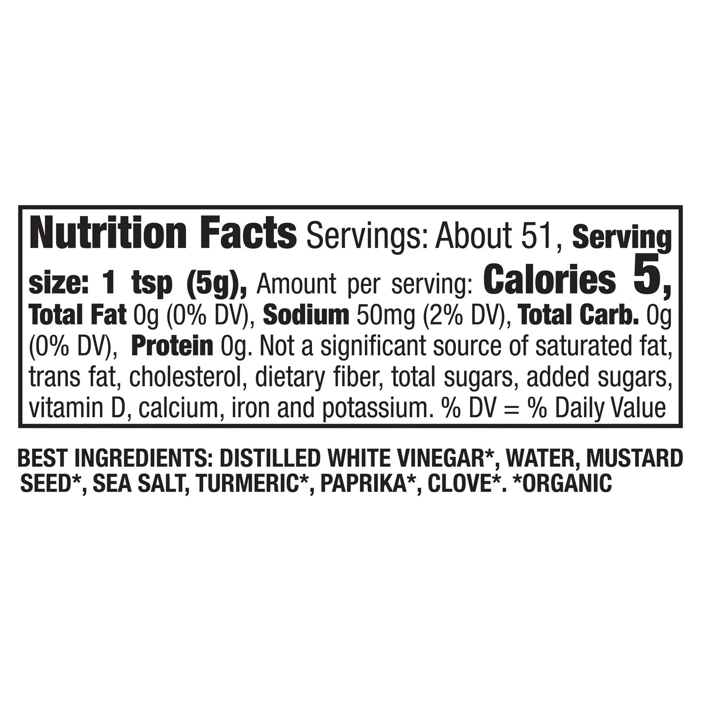 Organic Yellow Mustard