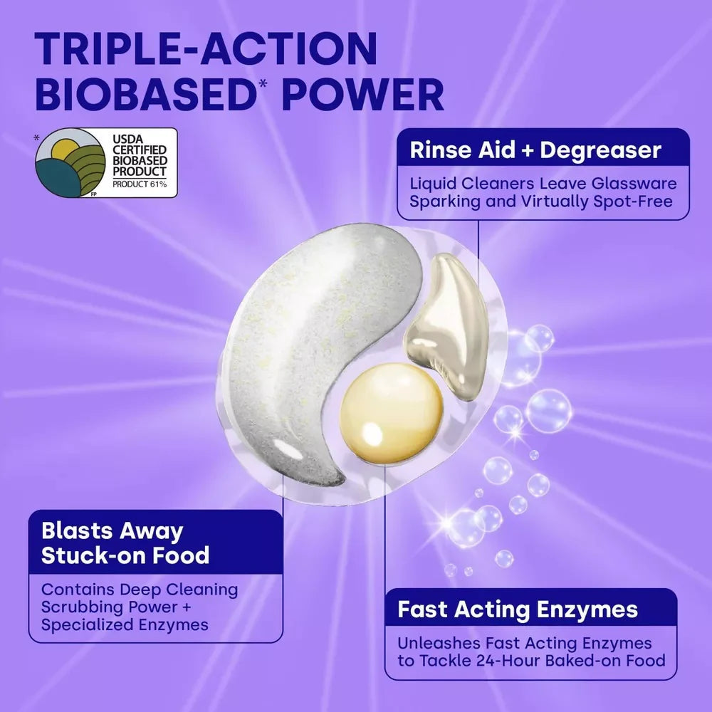 UltraWash Plus Biobased Power Dishwasher  Pod - Lemon  (40 CT)