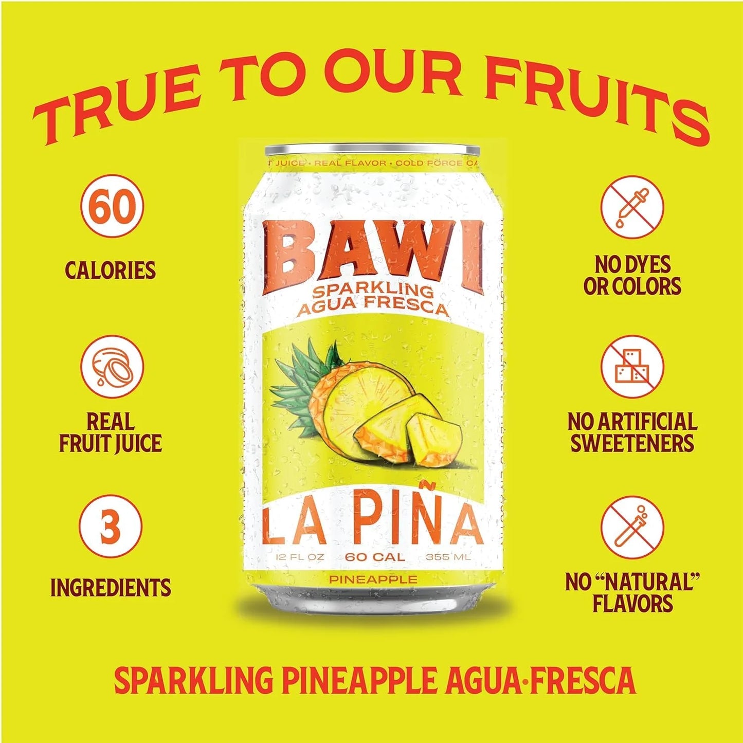 Sparkling Agua Fresca La Pi?a ¨C Pineapple (4 Pack)