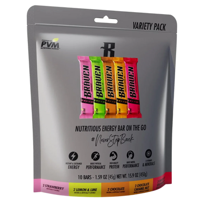Nutritious Energy Bar On The Go Variety Pack (10 Pack)