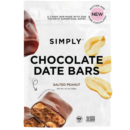 Salted Peanut Chocolate Date Bars