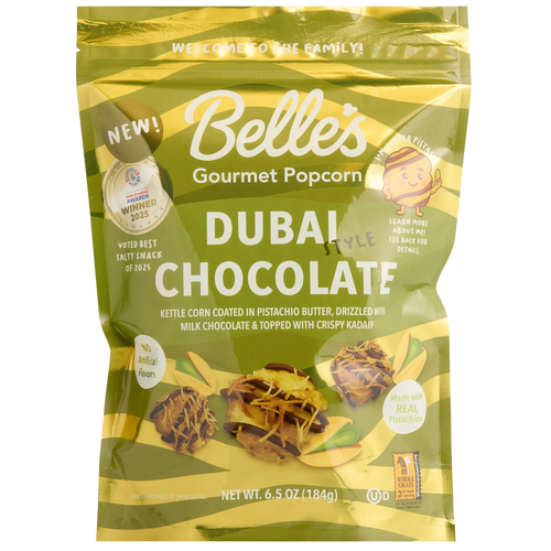 Dubai Chocolate Popcorn With Pistachio Butter