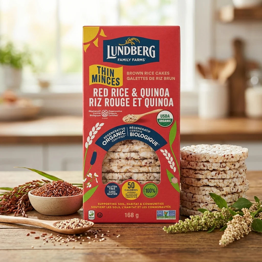 Organic Red Rice & Quinoa Brown Rice Cakes