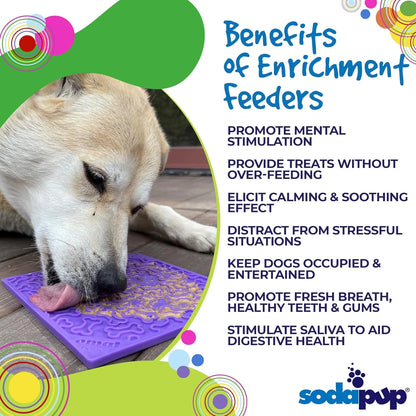 Bones eMat ¨C Durable Dog Lick Mat Feeder