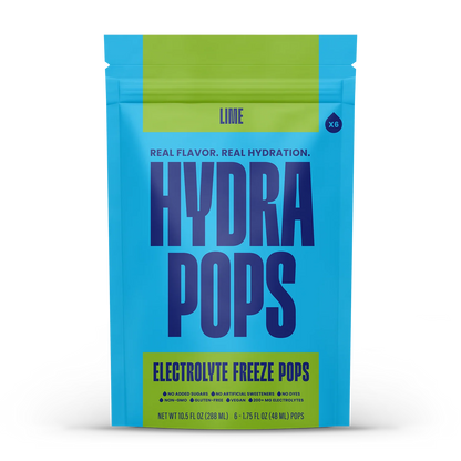 Hydra Pops Lime Electrolyte Freeze Pops (6 CT)