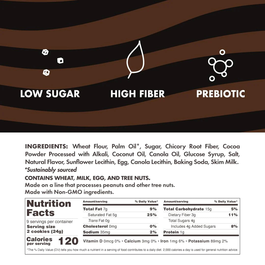 Romeos Dark Choco Fudge Cookies (8 CT)
