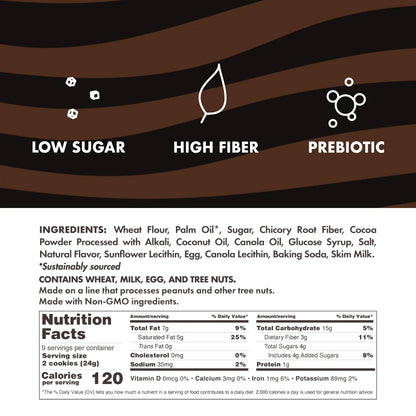 Romeos Dark Choco Fudge Cookies (8 CT)