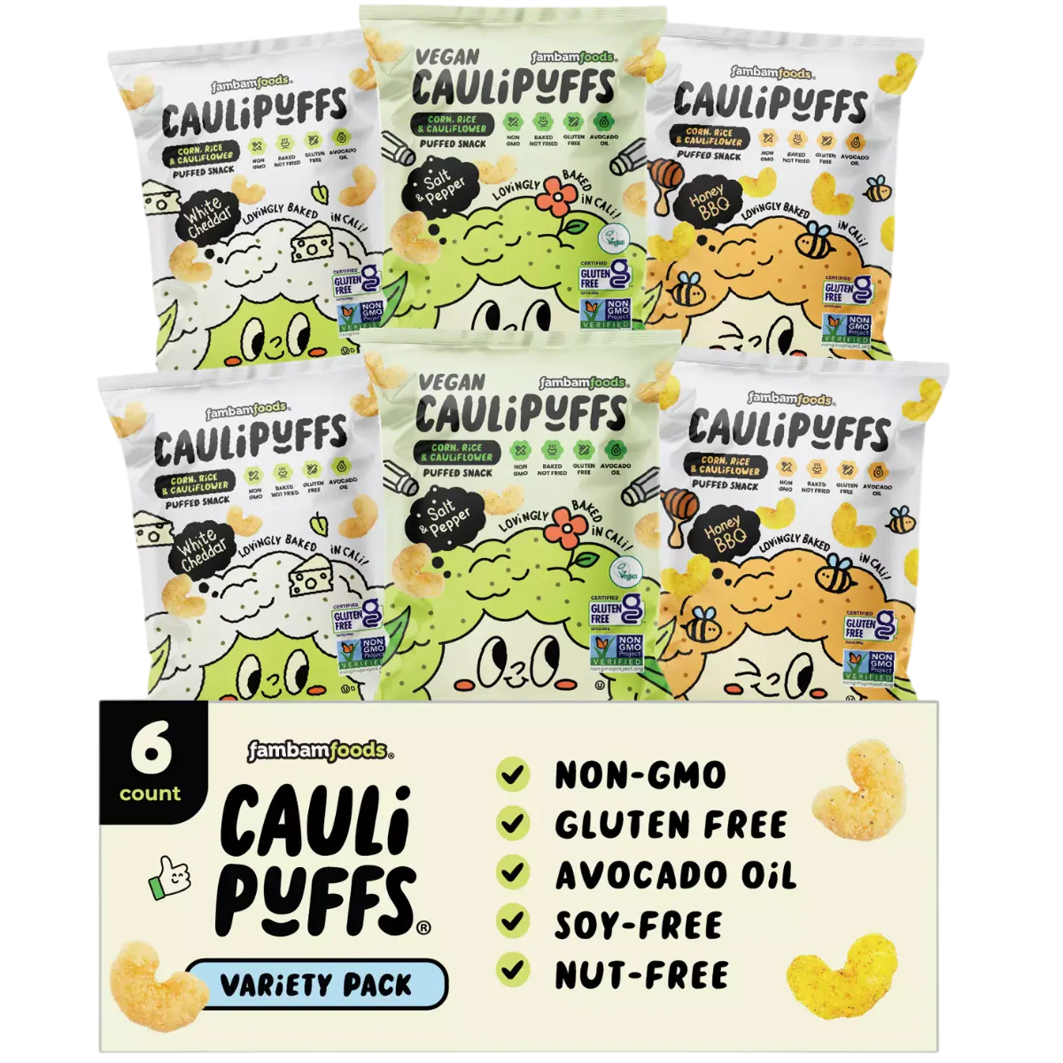 Puffed Snack Variety Pack (6 Pack)