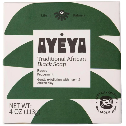 Traditional African Black Soap Bar - Reset