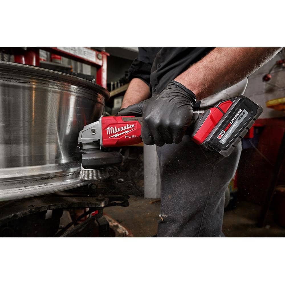 M18 FUEL 18V Lithium-Ion Brushless Cordless 4-1/2 in./5 in. Grinder with Variable Speed & Slide Switch (Tool-Only)