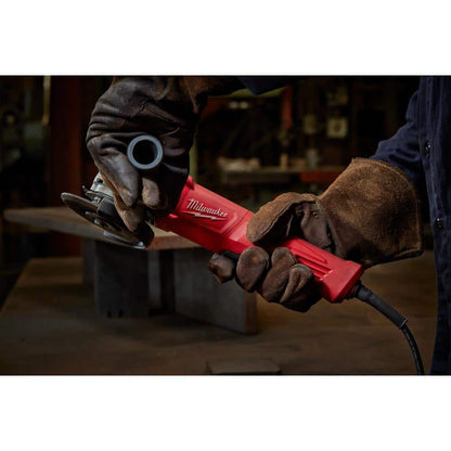11 Amp Corded 4-1/2 in. Small Angle Grinder with Lock-On Paddle Switch