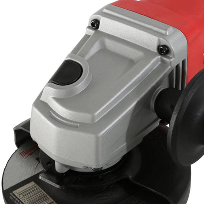 11 Amp Corded 4-1/2 in. Small Angle Grinder with Lock-On Paddle Switch