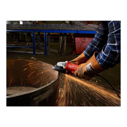 11 Amp Corded 4-1/2 in. Angle Grinder with Paddle and Lock-on Switch