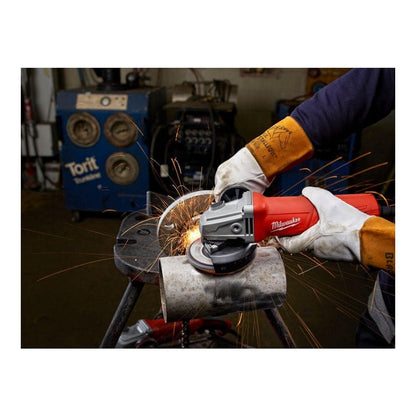 11 Amp Corded 4-1/2 in. Angle Grinder with Paddle and Lock-on Switch