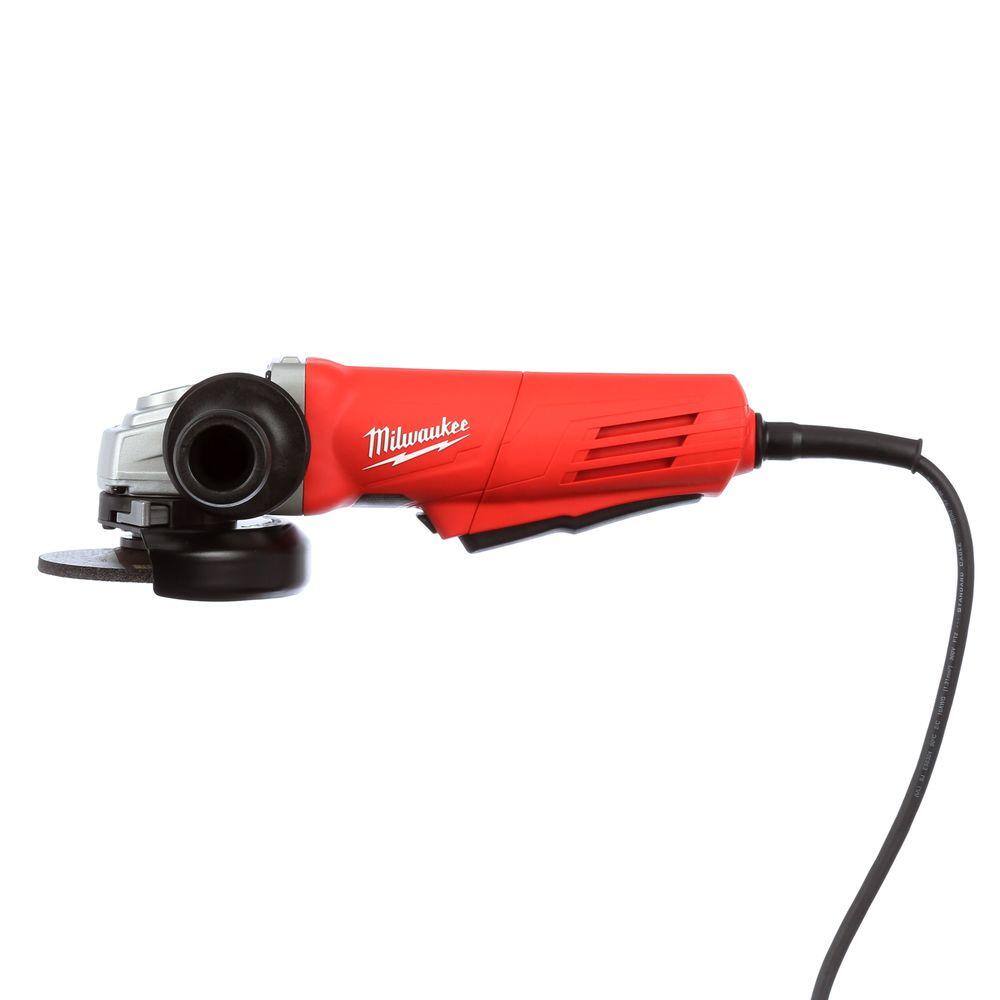 11 Amp Corded 4-1/2 in. Angle Grinder with Paddle and Lock-on Switch