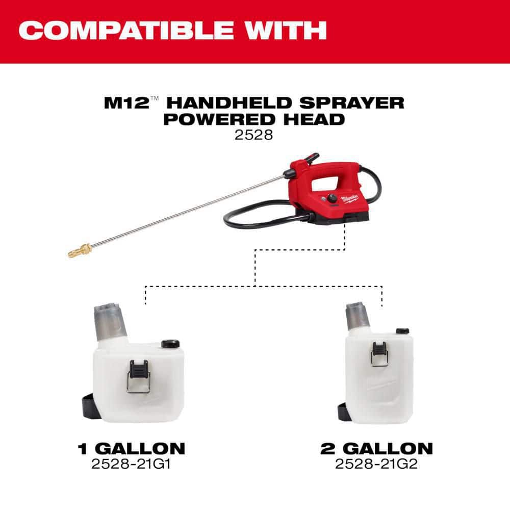 M12 12-Volt 2 Gal. Lithium-Ion Cordless Handheld Sprayer Kit with 2.0 Ah Battery and Charger