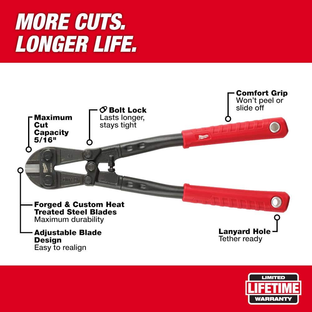 14 in. Bolt Cutter With 5/16 in. Max Cut Capacity