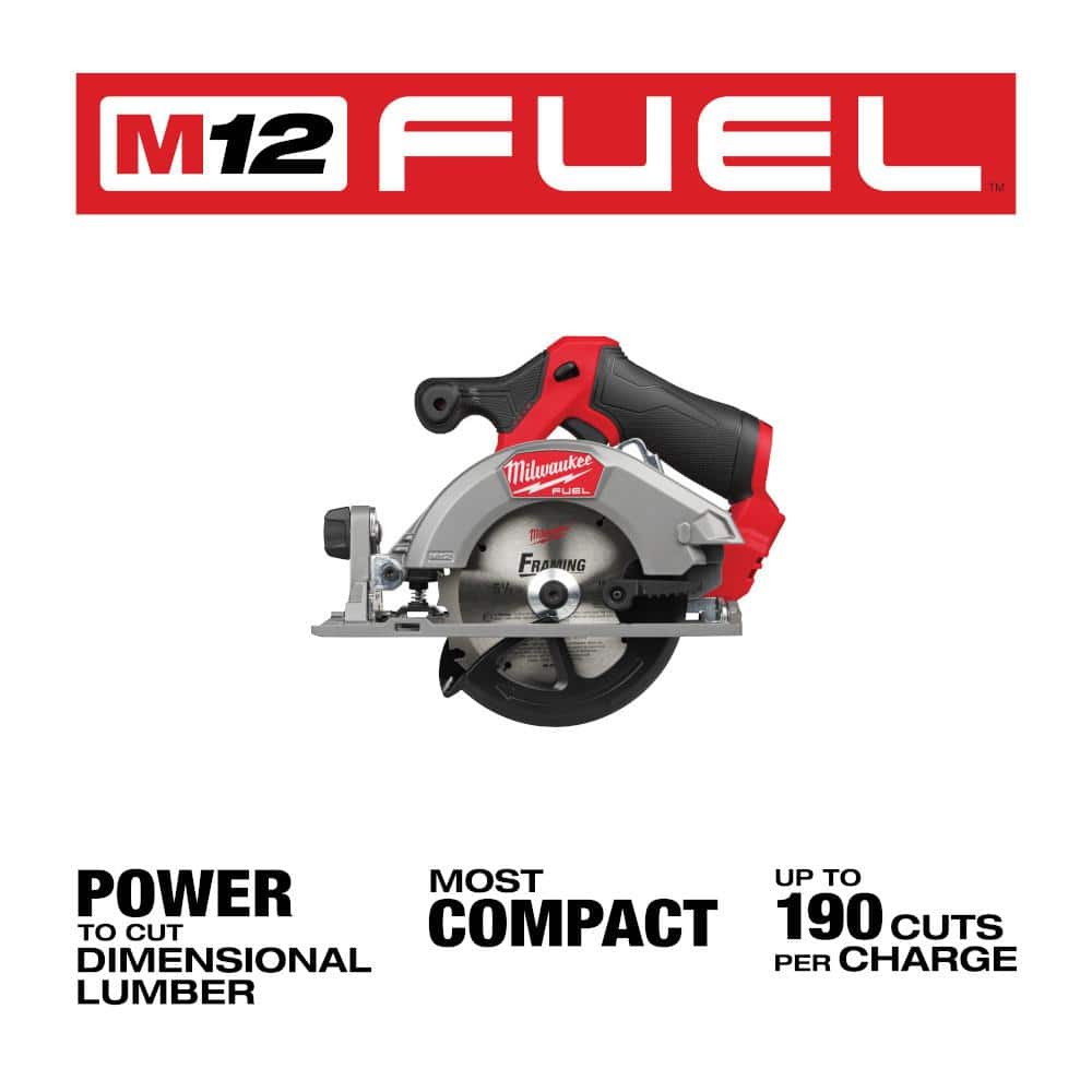 M12 FUEL 12V Lithium-Ion Brushless 5-3/8 in. Cordless Circular Saw (Tool-Only)