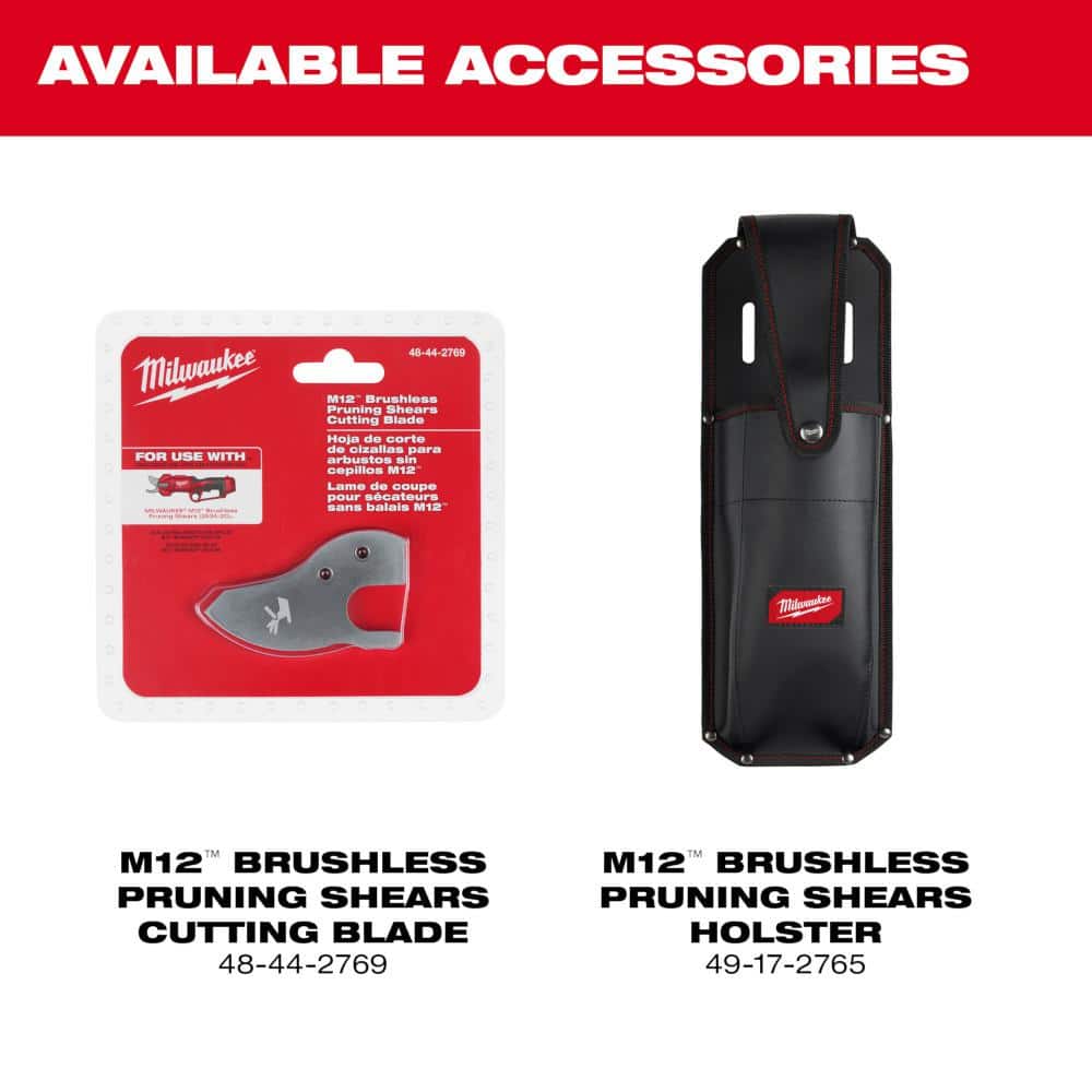 M12 12V Cordless Brushless Pruner Shears (Tool Only)