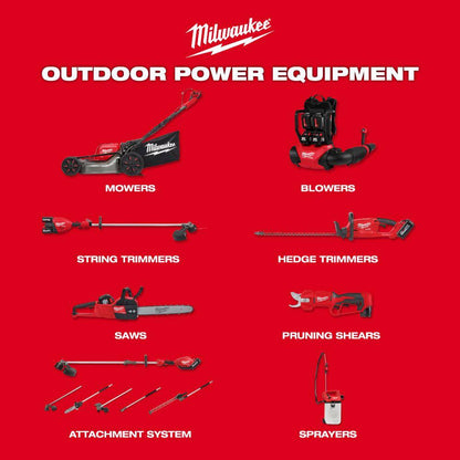 M18 FUEL 10 in. 18V Lithium-Ion Brushless Electric Cordless Pole Saw with M18 QUIK-LOK Hedge Trimmer Attachment (2-Tool)