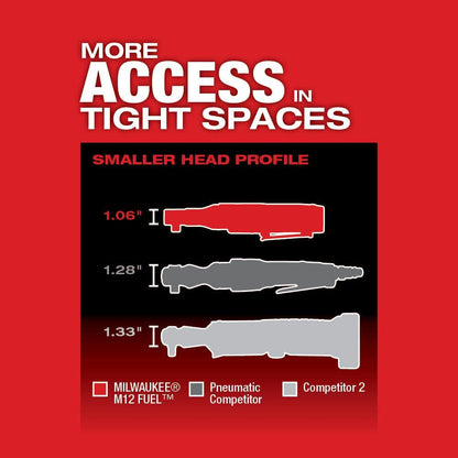 M12 FUEL 12V Lithium-Ion Brushless Cordless 3/8 in. Ratchet (Tool-Only)