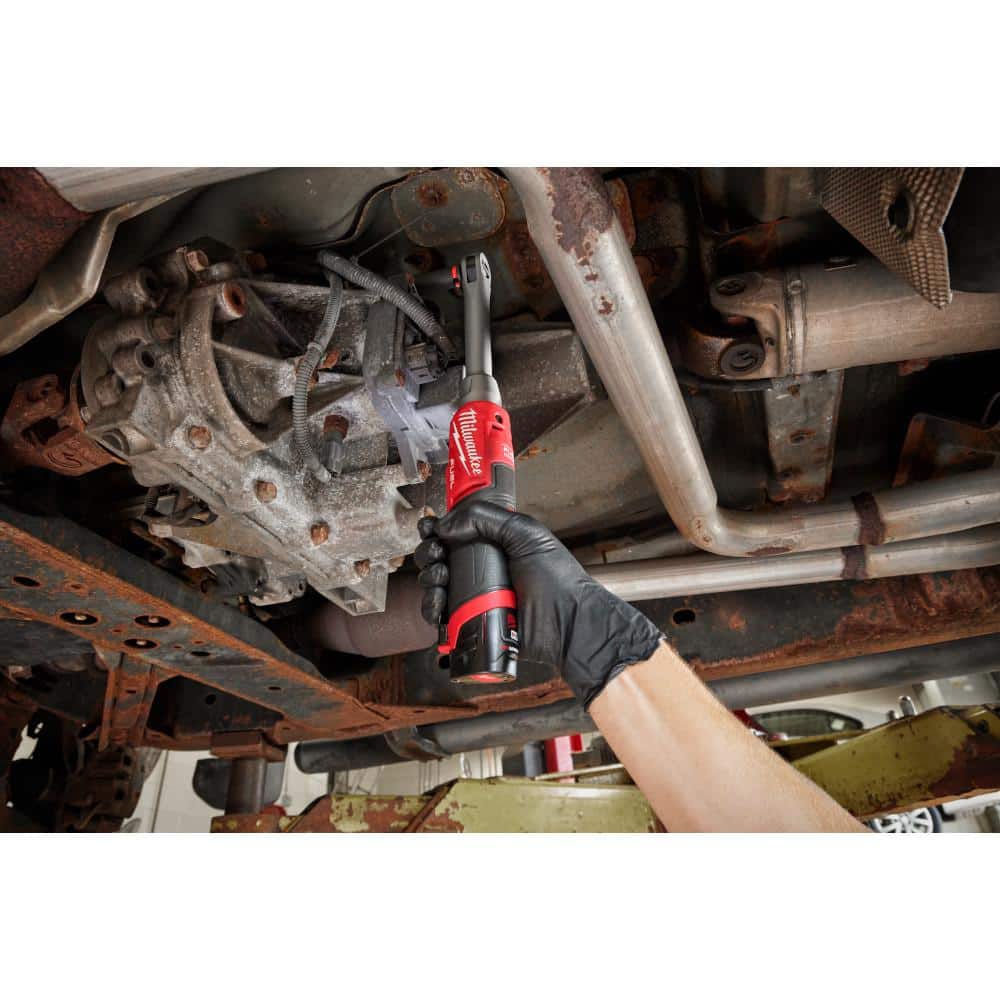 M12 FUEL 12V Lithium-Ion Brushless Cordless 3/8 in. Extended Reach High Speed Ratchet (Tool Only)