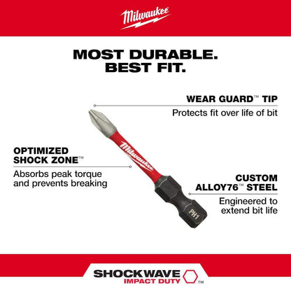 SHOCKWAVE Impact-Duty Alloy Steel Screw Driver Bit Set (100-Piece)
