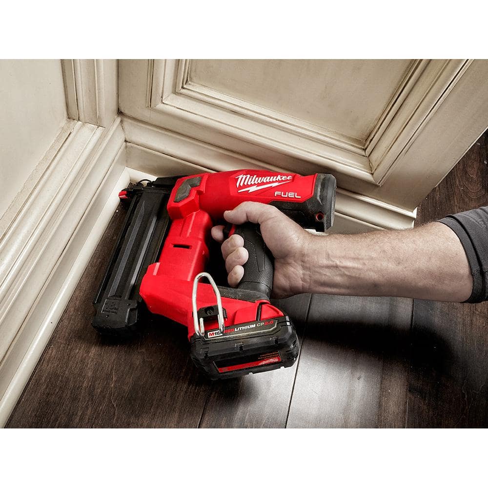 M18 FUEL Brushless Cordless 18-Gauge Brad Nailer w/M18 FUEL Brushless Cordless 15-Gauge Angled Finish Nailer