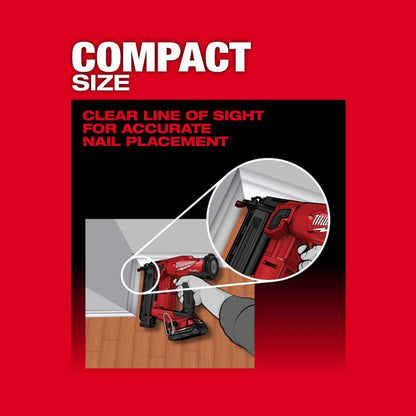 M18 FUEL Brushless Cordless 18-Gauge Brad Nailer w/M18 FUEL Brushless Cordless 15-Gauge Angled Finish Nailer