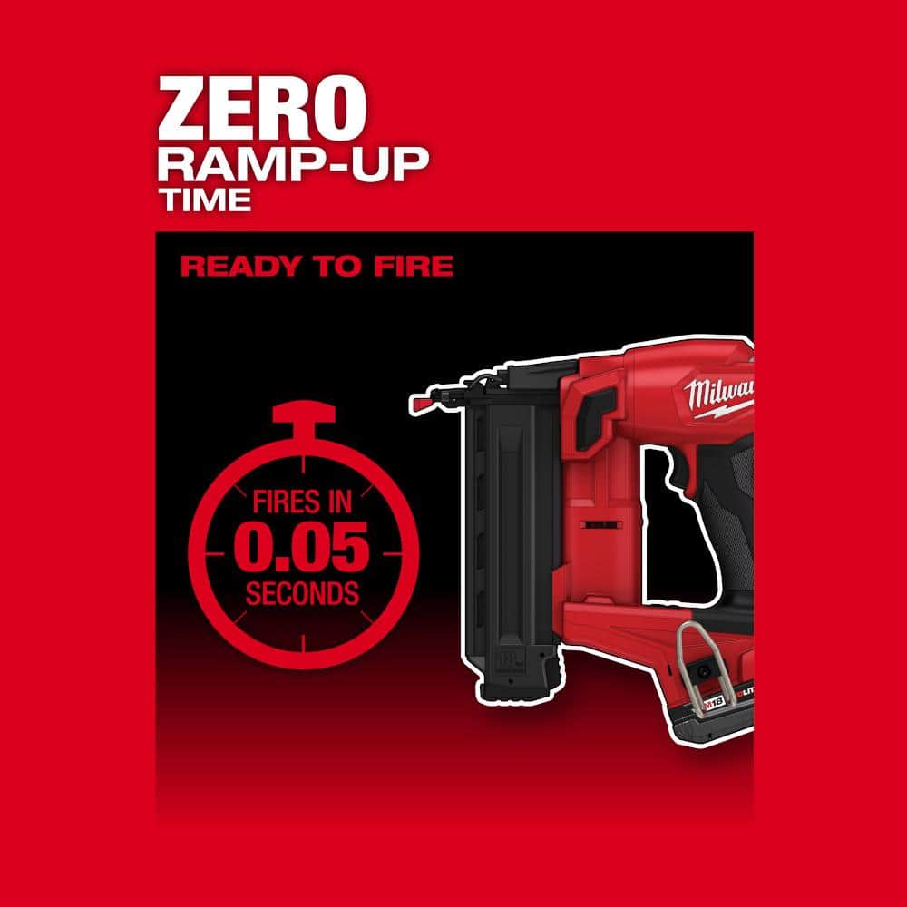 M18 FUEL Brushless Cordless 18-Gauge Brad Nailer w/M18 FUEL Brushless Cordless 15-Gauge Angled Finish Nailer