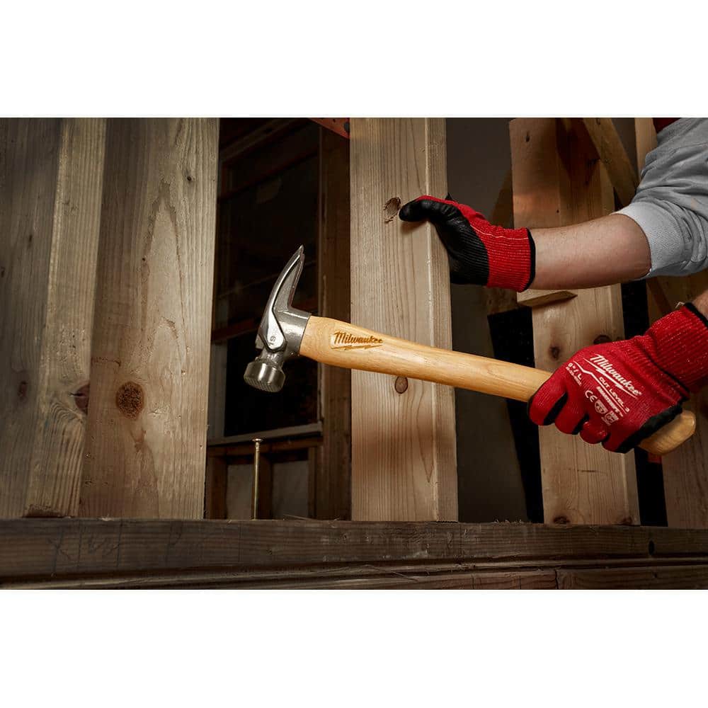 19 oz. Wood Milled Face Hickory Framing Hammer