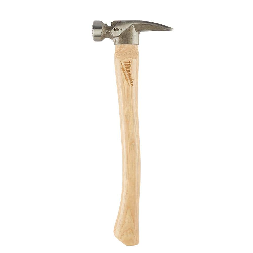 19 oz. Wood Milled Face Hickory Framing Hammer