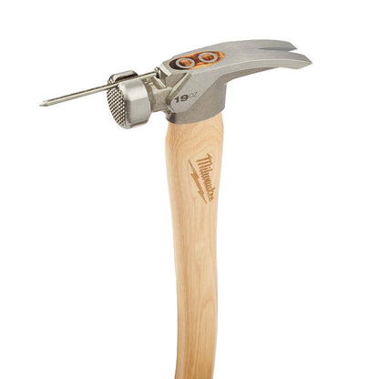 19 oz. Wood Milled Face Hickory Framing Hammer