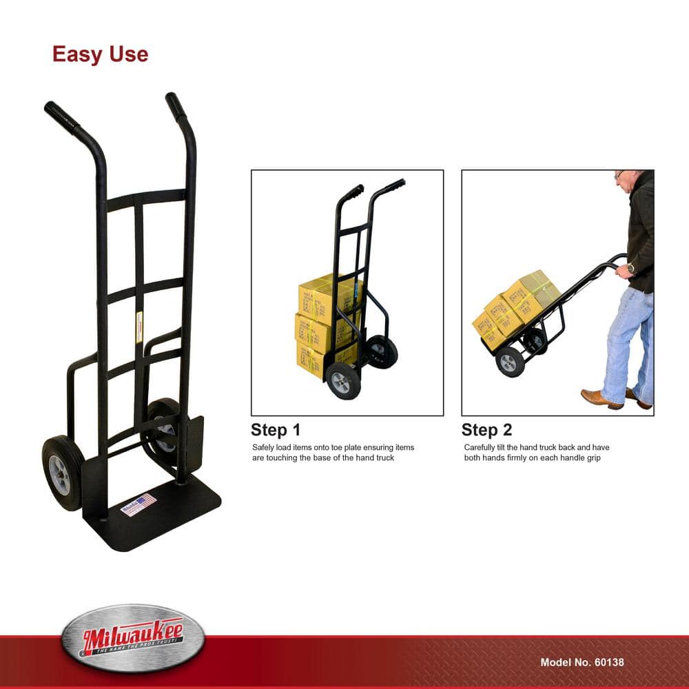 1,000 lbs. Capacity Dual-Handle Hand Truck